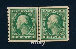 Drbobstamps Us Scott #412 Menthe Hinged Xf Line Pair Timbres Cat 120 $