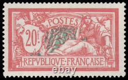France 1926 20fr Merson Mint #132 Chat À Charnières Bien Centrées. 200,00 $