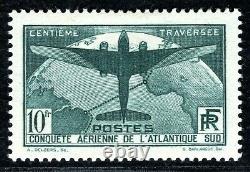 France Air Mail Scott. C17 10fr Valeur Élevée (1936) Menthe LMM Cat 290 $ + Blblack25