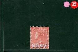 GB Qv Timbre Sg. 79 4d Rouge Vif (plate 3) (1862) Monnaie MMC À £2 200- Pired35