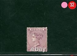 GB Qv Timbre Sg. 83 6d Deep Lilac (plate 3) (1862) Menthe MM Cat 2 800 £- Pired32