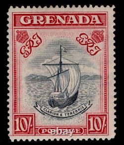 Grenada Gvi Sg163b, 10s Carmin Bleu Acier Et Bleu Brt, Lh Mint. Chat 225 £. P 14 Narrow