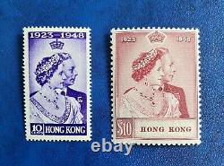 Hong Kong 1948 Silver Weding Sg171/2 Mint Very Light Hinge. Cat £275 Set