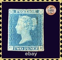 Queen Victoria 1840 GB Timbre 2d Bleu (gb) Monnaie Cat Valeur £5000