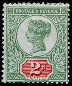 SG199 SPEC K30(1), vert et écarlate de 2d, M MINT. Cat £425