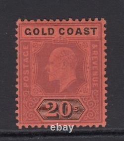 SG 48 Côte d'Or 1902. 1 livre violette et noir/rouge. Monté neuf-vendu. CAT £190