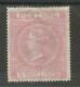 Sg127 Le 5/- Rose Pâle De 1867 (cd) Plaque 2 Exemple Neuf Avec Défauts Cat £18,000