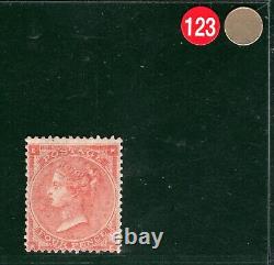Timbre GB QV SG. 79 4d Rouge vif (Plaque 3) (1862) Neuf avec charnière Cat £2,200- REDG123