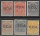 Timbres D'afrique Centrale Britannique 1891 Sg 6a+8-12 Mlh Vf Valeur Catalogue $375